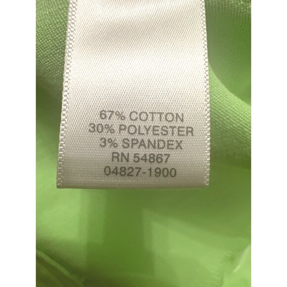 Christopher & Banks Lime Green Button Up Jacket Stretch Fabric Size L - Picture 6 of 9